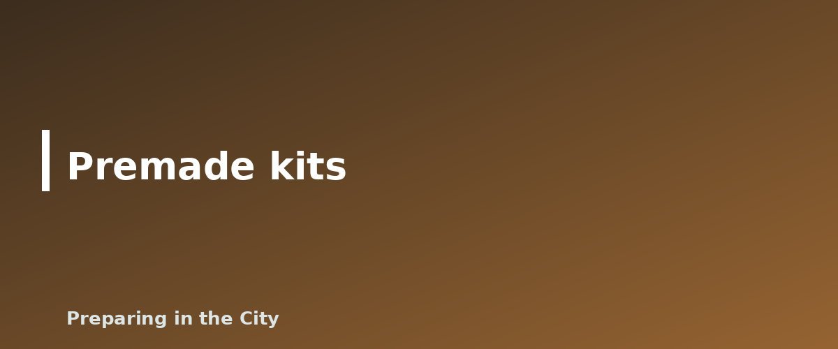 Premade kits - illustration for 72-Hour Kit Checklist for Families: What to Pack for Every Age