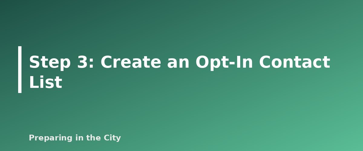 Step 3: Create an Opt-In Contact List - section banner for How to Build an Apartment Building Emergency Plan With Your Neighbors