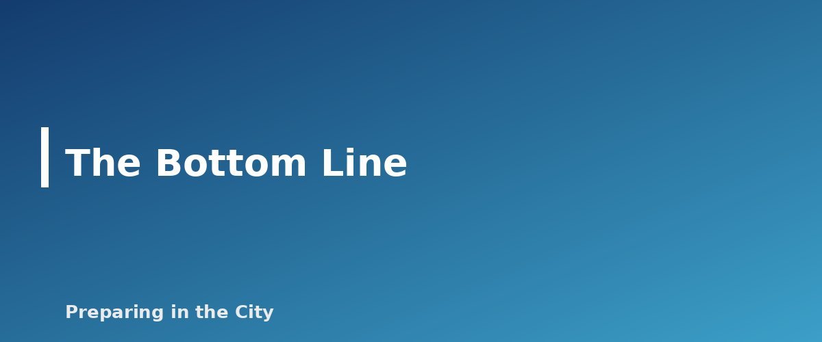The Bottom Line - section banner for How to Build an Apartment Building Emergency Plan With Your Neighbors