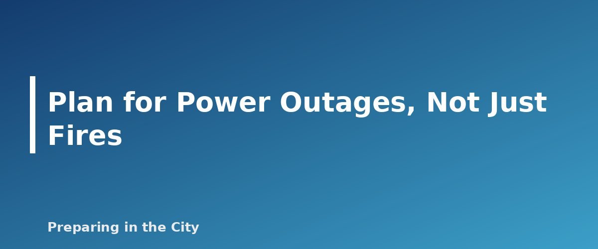 Plan for Power Outages, Not Just Fires - section banner for Apartment Evacuation Planning for People With Disabilities or Limited Mobility