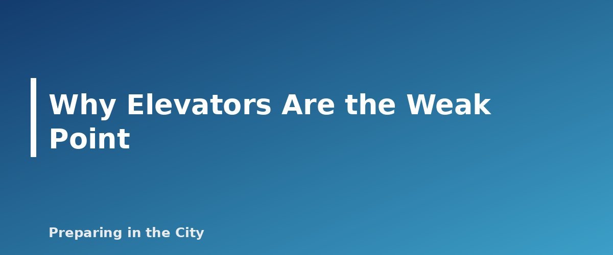 Why Elevators Are the Weak Point - section banner for Apartment Evacuation Planning for People With Disabilities or Limited Mobility