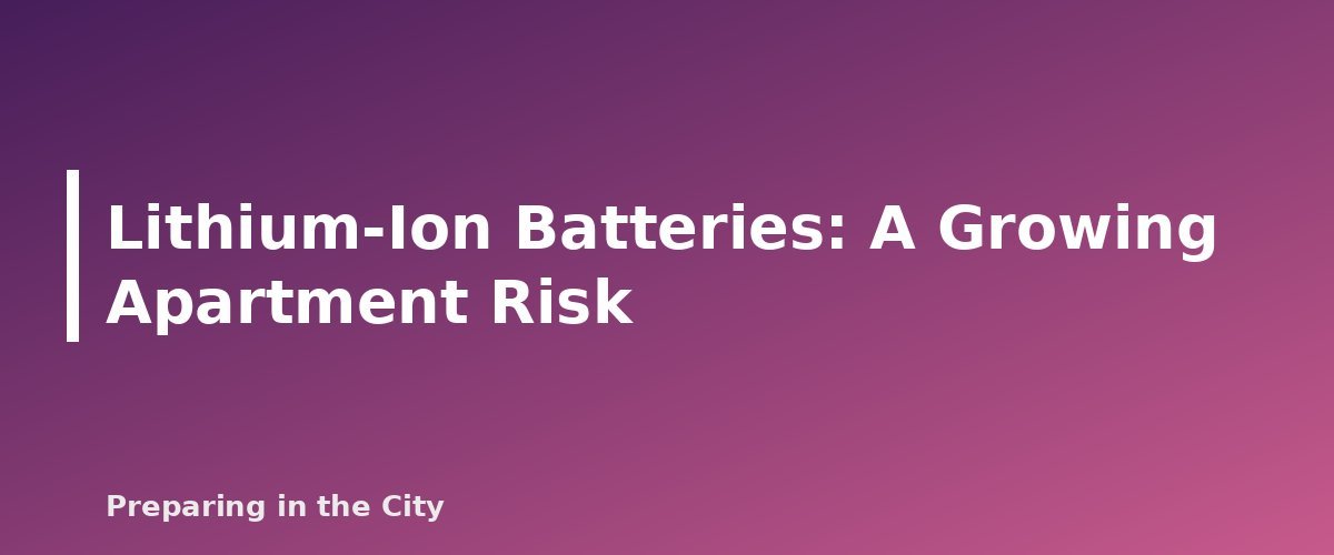 Lithium-Ion Batteries: A Growing Apartment Risk - section banner for Apartment Fire Safety