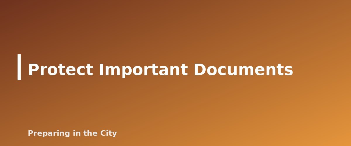 Protect Important Documents - section banner for Apartment Fire Safety