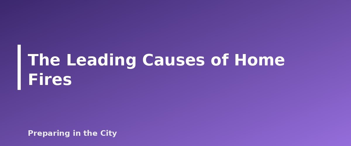 The Leading Causes of Home Fires - section banner for Apartment Fire Safety