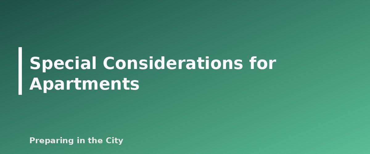 Special Considerations for Apartments - section banner for Backup Power for Medical Devices