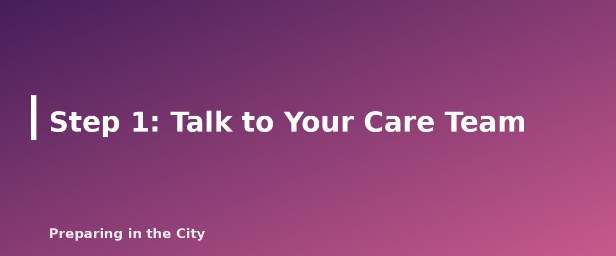 Step 1: Talk to Your Care Team - section banner for Backup Power for Medical Devices
