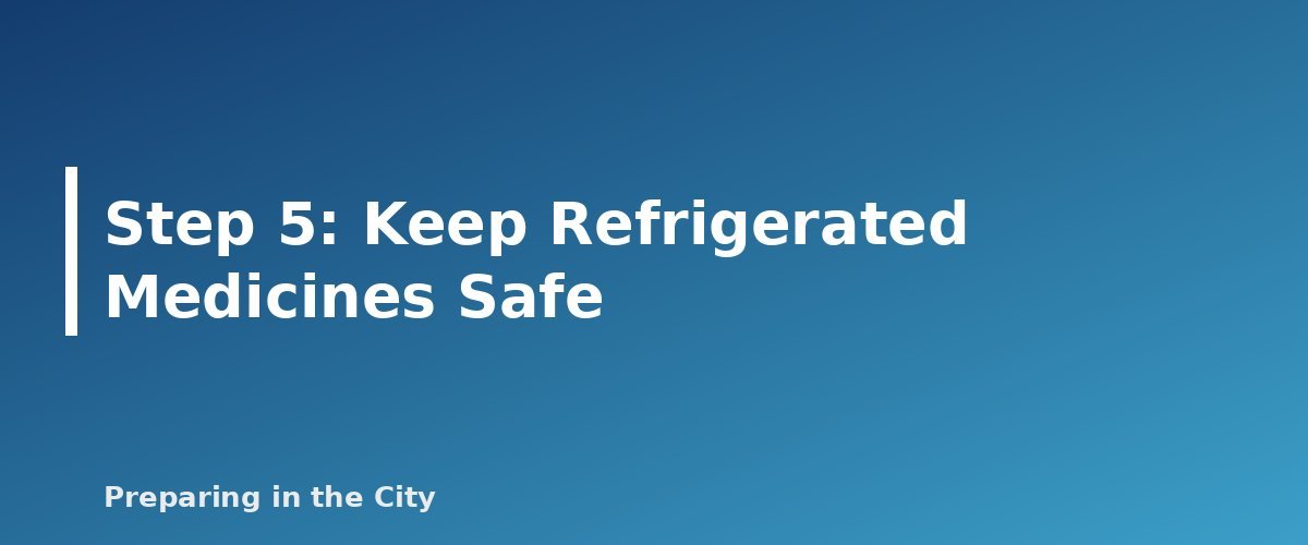 Step 5: Keep Refrigerated Medicines Safe - section banner for Backup Power for Medical Devices