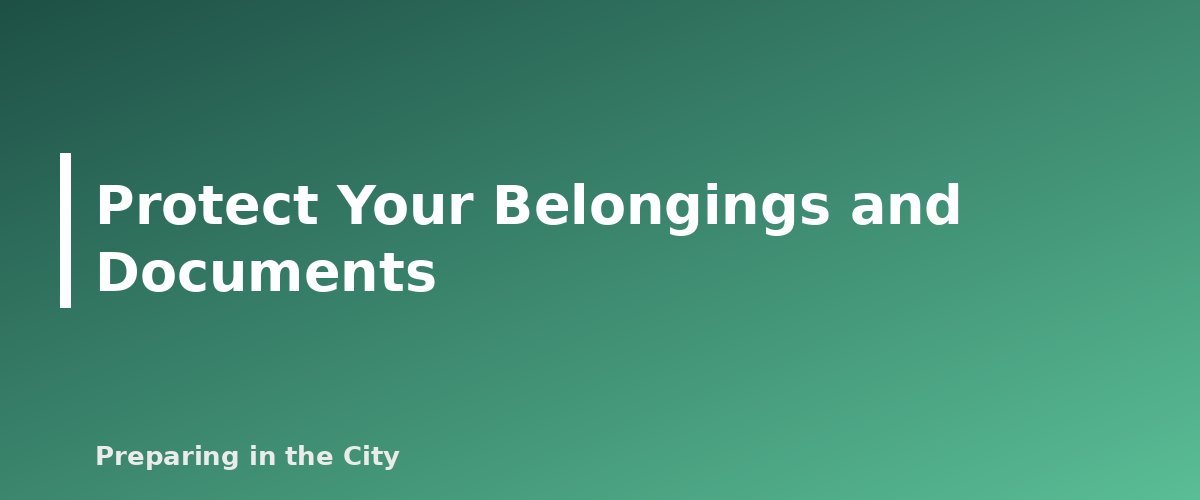 Protect Your Belongings and Documents - section banner for Basement Apartment Flood Safety