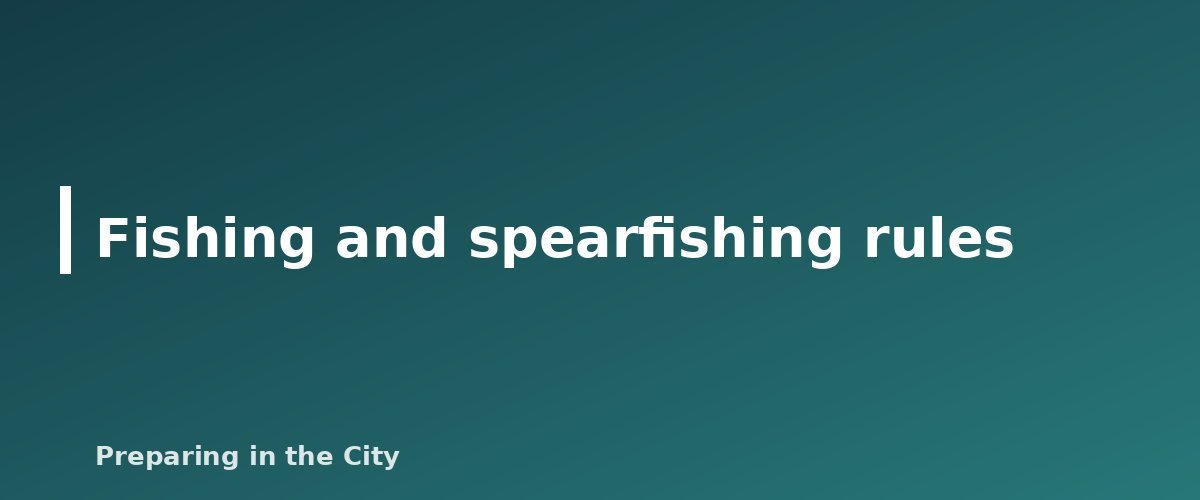Fishing and spearfishing rules - illustration for Best Survival Spear: Is It Worth Having, and How to Choose One