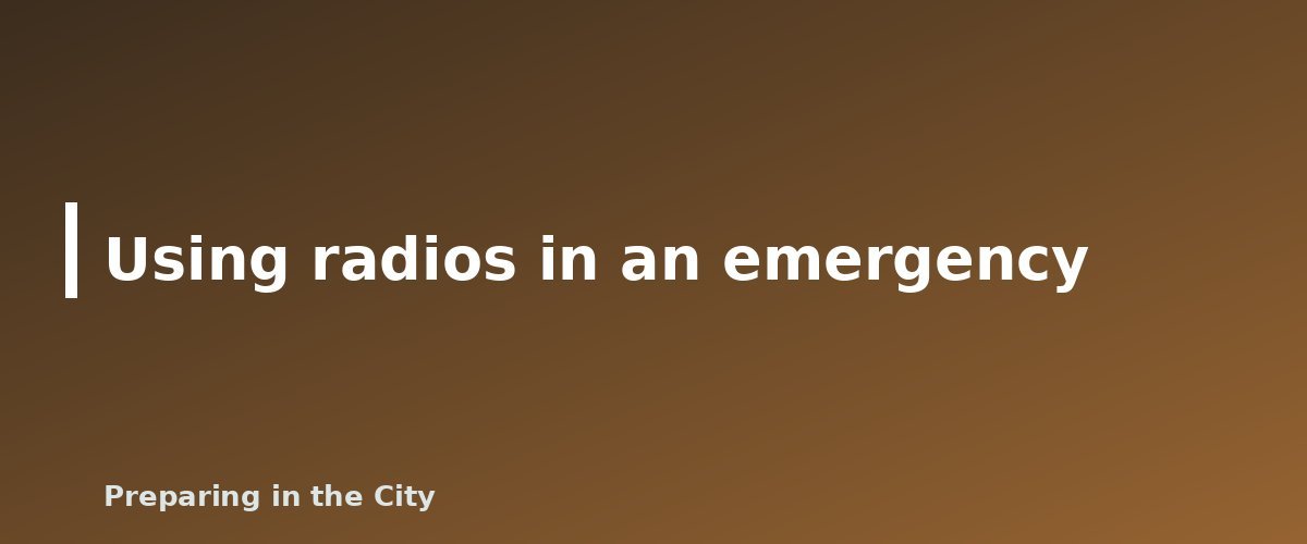 Using radios in an emergency - illustration for Best Survival Walkie-Talkies: What to Look For in an Emergency Radio