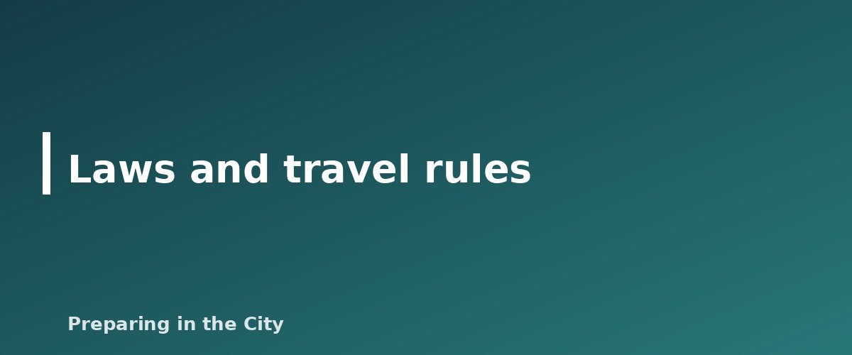 Laws and travel rules - illustration for Best Swiss Army Knife for Survival: What to Look For and Models Worth Considering