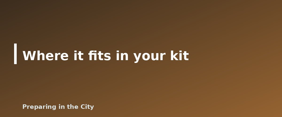 Where it fits in your kit - illustration for Best Swiss Army Knife for Survival: What to Look For and Models Worth Considering