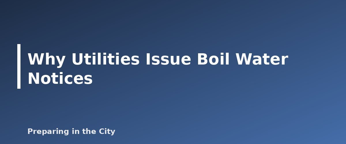 Why Utilities Issue Boil Water Notices - illustration for What to Do When the Water Is Unsafe: Boil Water Advisories Explained