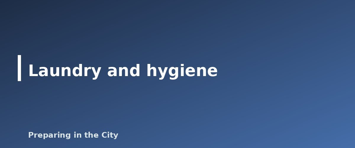 Laundry and hygiene - illustration for How to Bug In: Staying Safe and Comfortable at Home in an Emergency