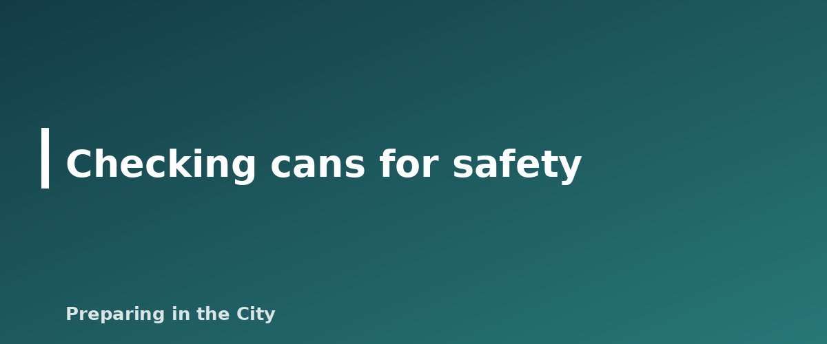 Checking cans for safety - illustration for 11 Essential Canned Foods to Stockpile for Emergencies
