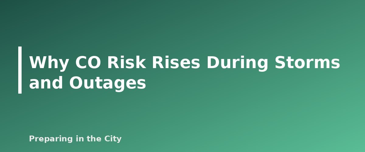 Why CO Risk Rises During Storms and Outages - section banner for Carbon Monoxide Alarms