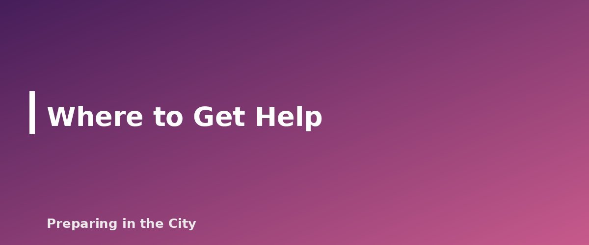 Where to Get Help - section banner for Disaster Stress and Mental Health