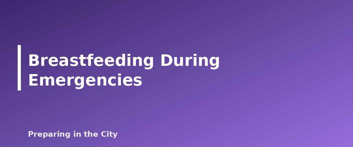 Breastfeeding During Emergencies - section banner for Emergency Baby Formula and Infant Food