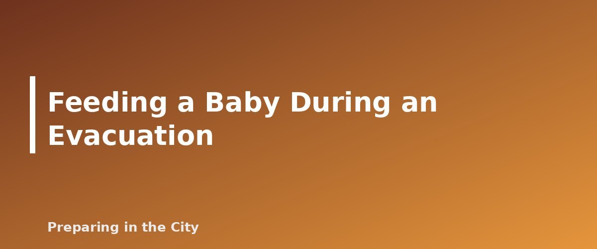 Feeding a Baby During an Evacuation - section banner for Emergency Baby Formula and Infant Food