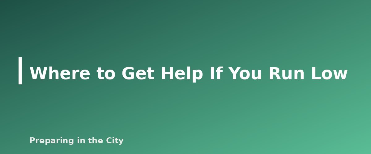 Where to Get Help If You Run Low - section banner for Emergency Baby Formula and Infant Food