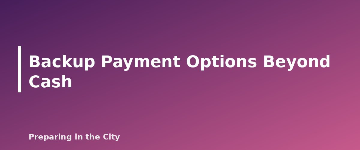 Backup Payment Options Beyond Cash - section banner for Emergency Cash