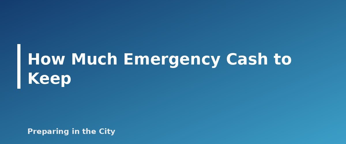 How Much Emergency Cash to Keep - section banner for Emergency Cash