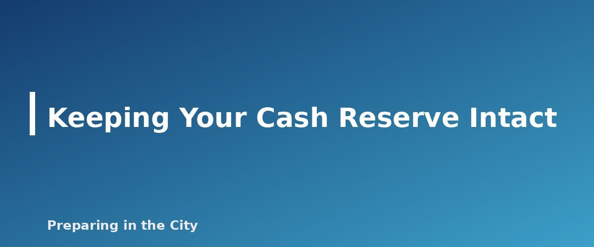 Keeping Your Cash Reserve Intact - section banner for Emergency Cash