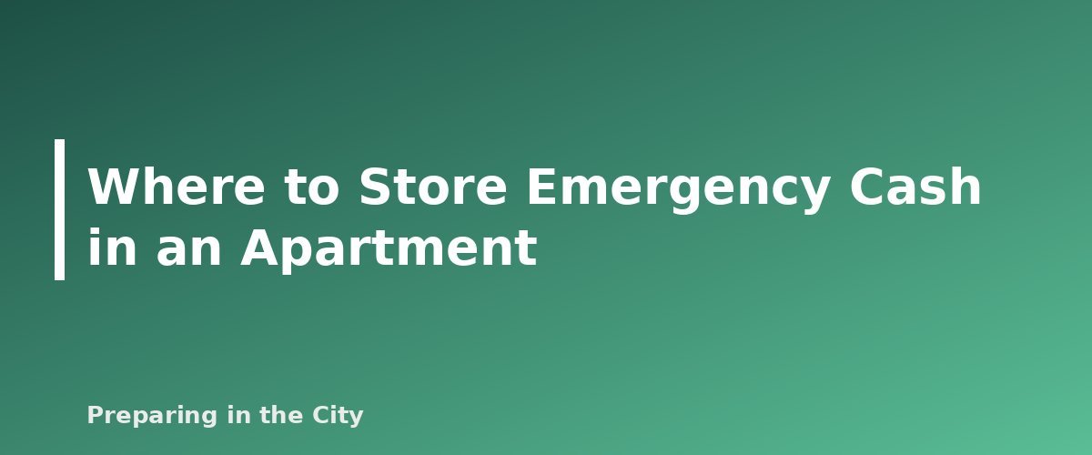 Where to Store Emergency Cash in an Apartment - section banner for Emergency Cash