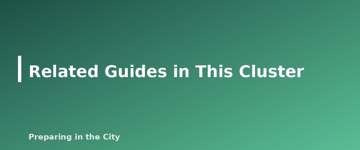 Related Guides in This Cluster - section banner for Emergency Food Storage Guide