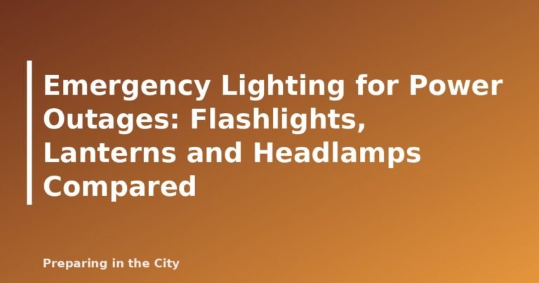 Emergency Lighting for Power Outages: Flashlights, Lanterns and Headlamps Compared - featured image