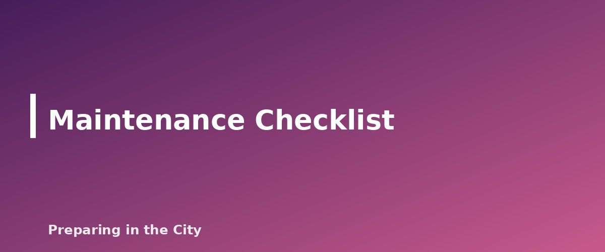 Maintenance Checklist - section banner for Emergency Lighting for Power Outages