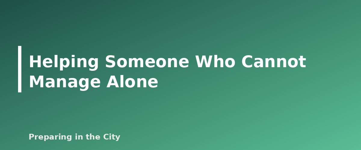 Helping Someone Who Cannot Manage Alone - section banner for Emergency Medication Plan