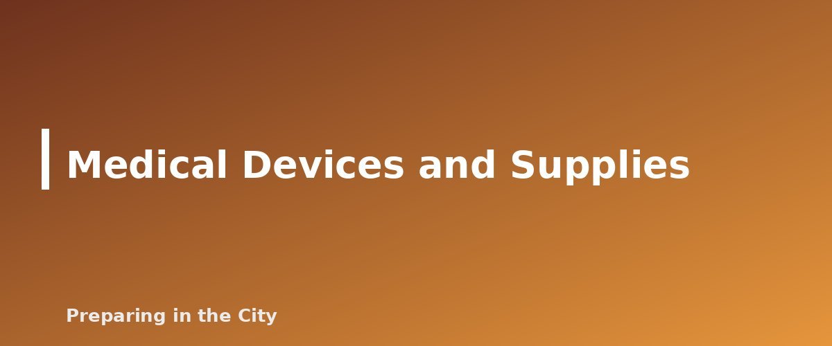 Medical Devices and Supplies - section banner for Emergency Medication Plan