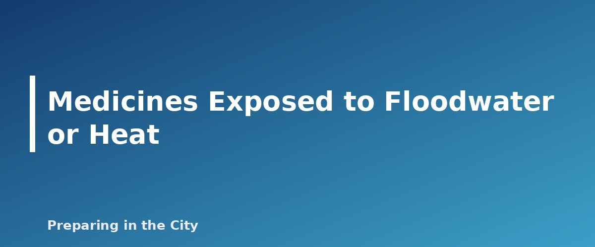 Medicines Exposed to Floodwater or Heat - section banner for Emergency Medication Plan