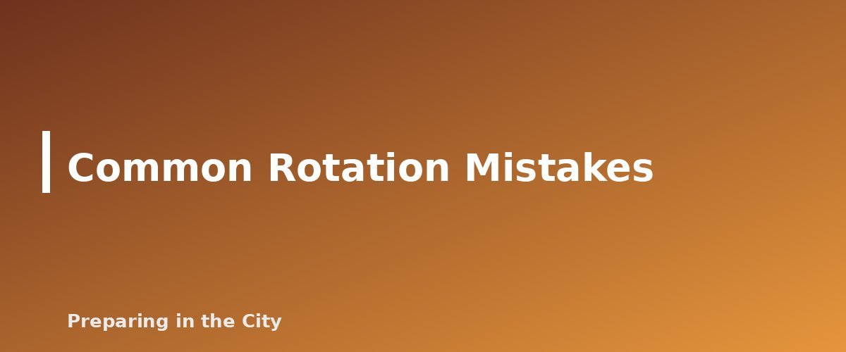 Common Rotation Mistakes - section banner for Emergency Pantry Rotation