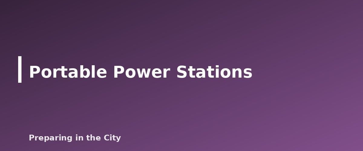 Portable Power Stations - illustration for Emergency Power Guide: Backup Power Options for Home Outages