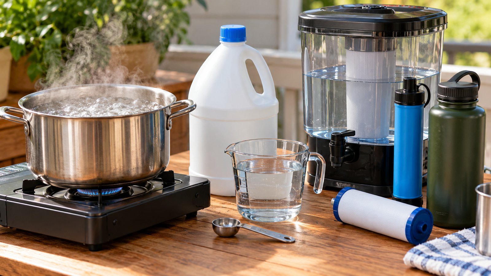 Treating Water: Boiling, Bleach and Filters - Emergency Water Guide: How Much to Store, Containers, Filters and Purification