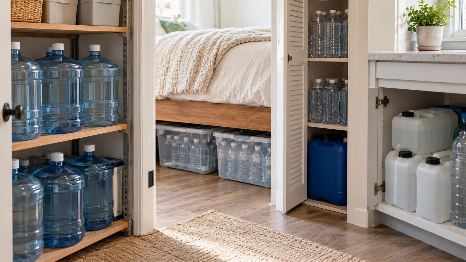 Where to Store Water at Home and in an Apartment - Emergency Water Guide: How Much to Store, Containers, Filters and