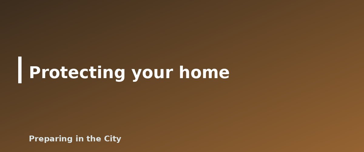 Protecting your home - illustration for How to Prepare for a Winter Power Outage: Supplies, Heat and Safety