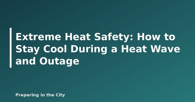 Extreme Heat Safety: How to Stay Cool During a Heat Wave and Outage - featured image