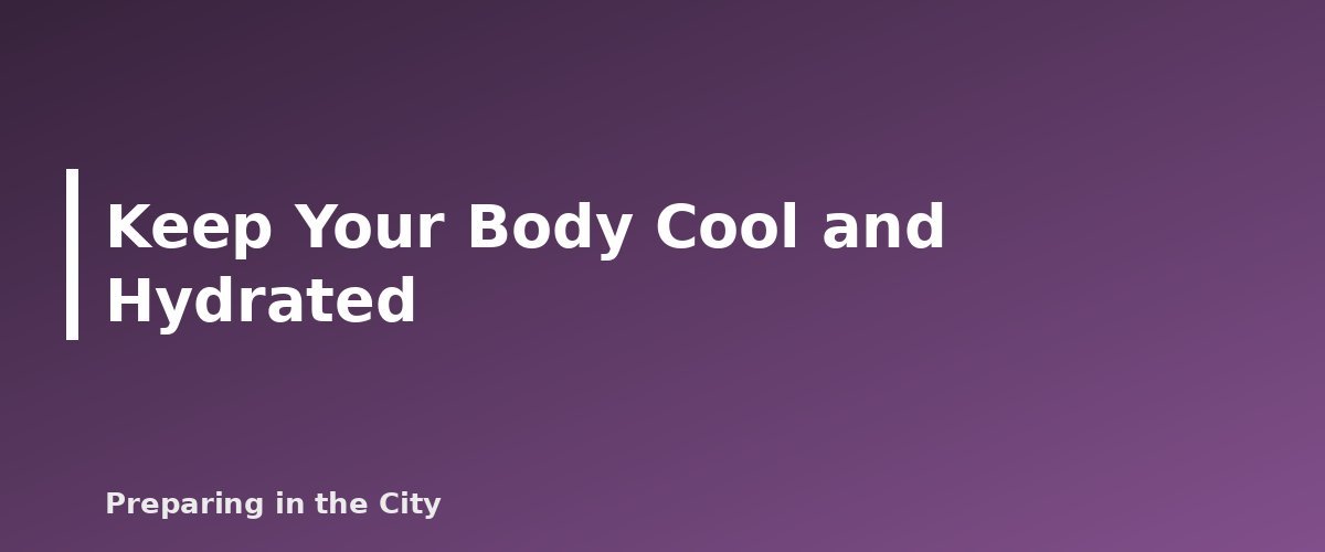 Keep Your Body Cool and Hydrated - illustration for Extreme Heat Safety: How to Stay Cool During a Heat Wave and Outage