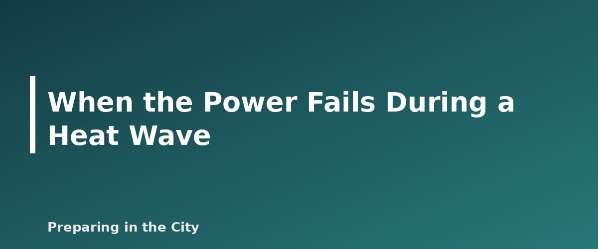 When the Power Fails During a Heat Wave - illustration for Extreme Heat Safety: How to Stay Cool During a Heat Wave and Outage