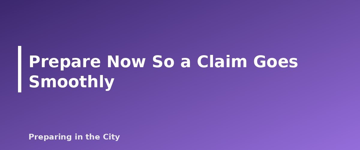 Prepare Now So a Claim Goes Smoothly - section banner for Flood Insurance Basics for Renters and Homeowners