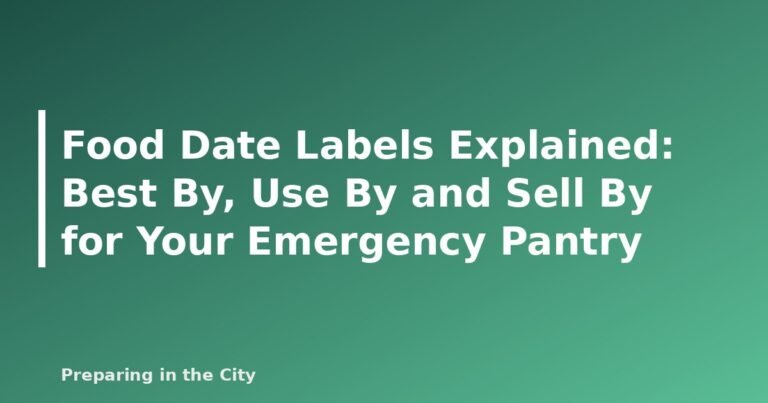 Food Date Labels Explained: Best By, Use By and Sell By for Your Emergency Pantry - featured image