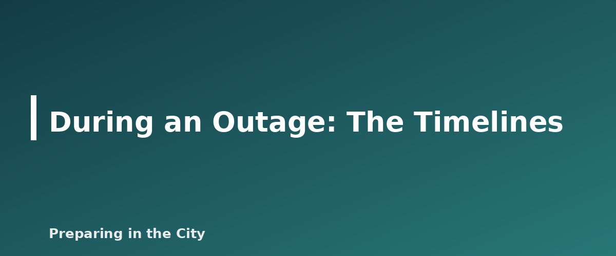 During an Outage: The Timelines - illustration for Food Safety in a Power Outage: Fridge and Freezer Timelines