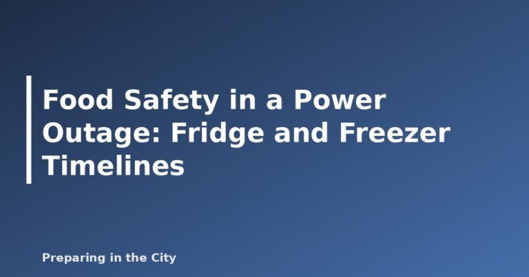 Keeping food safe in a power outage - featured image for Food Safety in a Power Outage: Fridge and Freezer Timelines