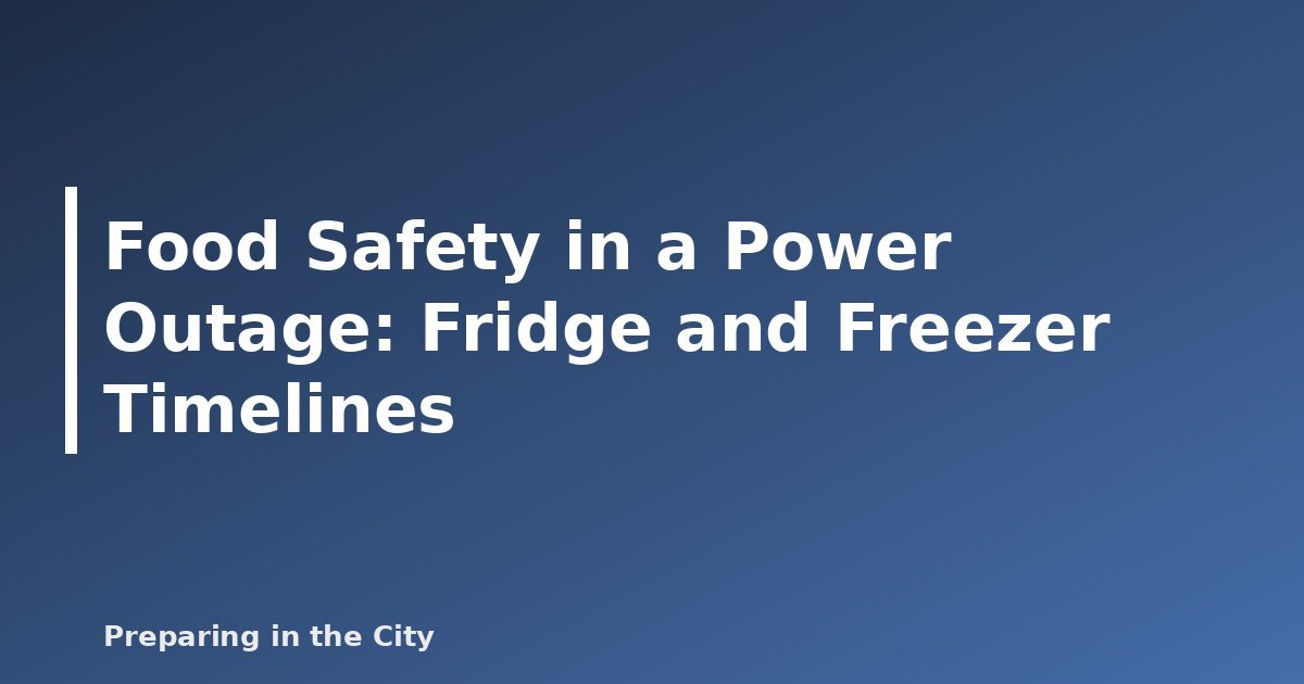 Keeping food safe in a power outage - featured image for Food Safety in a Power Outage: Fridge and Freezer Timelines