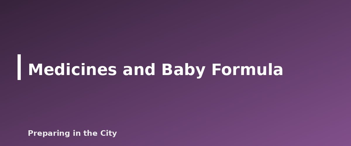Medicines and Baby Formula - illustration for Food Safety in a Power Outage: Fridge and Freezer Timelines