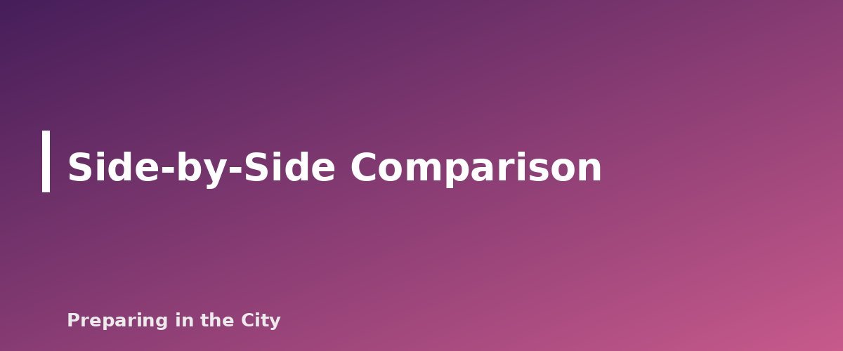 Side-by-Side Comparison - section banner for Food Storage Containers Compared