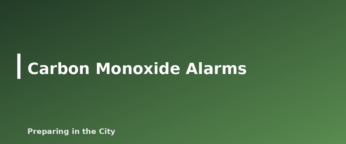 Carbon Monoxide Alarms - illustration for Generator Safety: Carbon Monoxide, Placement and Fuel Storage